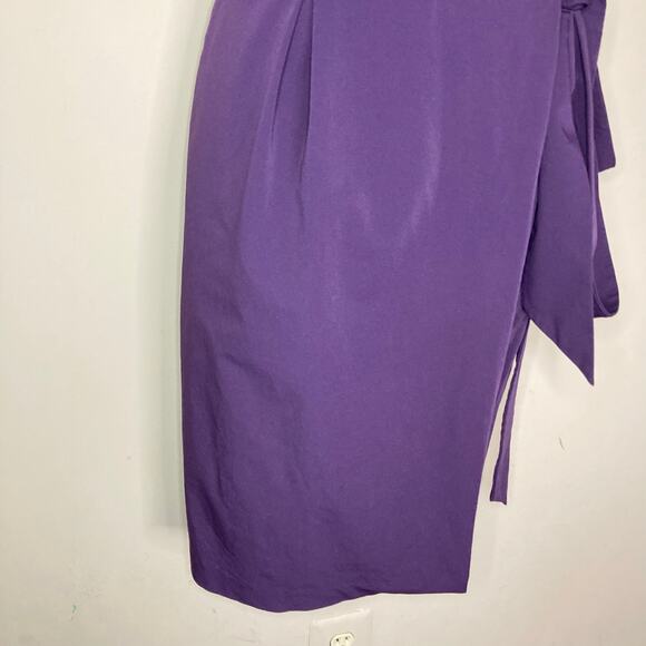 Diane Von Furstenberg Wrap Dress Size 4 DVF Hampton Sleeveless Ruffle V Neckline - Picture 5 of 16
